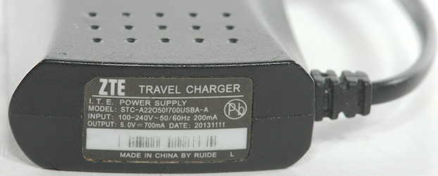 travel charger zte